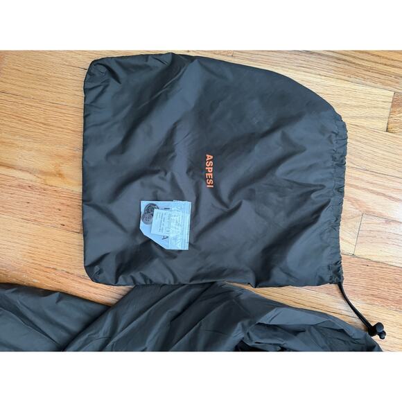 ASPESI packable trench mac rain coat Size L (fits medium) olive green - Picture 3 of 5